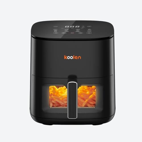 كولن قلاية هوائية رقمية مع نافذة شفافة 1500 واط، س...