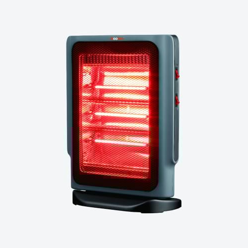 كولن دفاية كهربائية 1600 واط، 3 شمعة, لون فضي