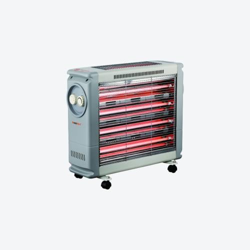 كولن دفاية كهربائية ديكور متحركة 2400 واط، لون رصا...