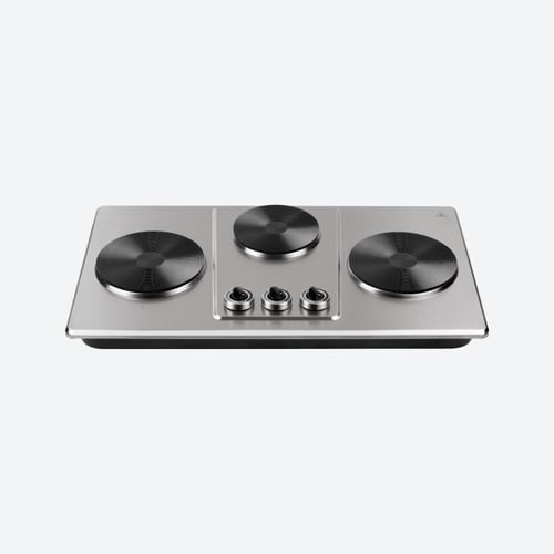 كولن طباخ كهربائي 2800 واط، 3 عين ، لون فضي