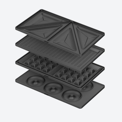 كولن صانعة الساندويتش 4*1 بقدرة 800 واط، لون أسود