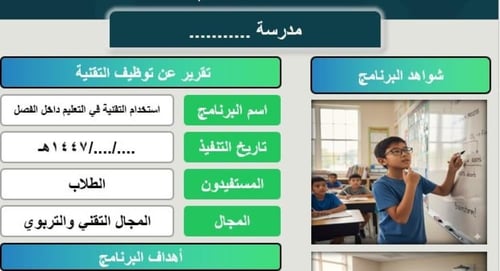 تقرير عن توظيف التقنية