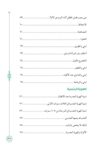 المباح من الكلام فى التربية العفيفة بالإسلام