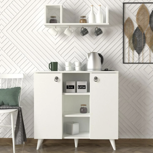 ركن قهوة Seddra لون ابيض