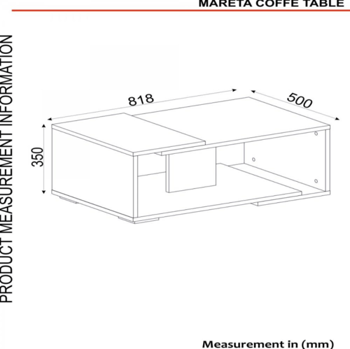 طاولة قهوة Mareta ابيض