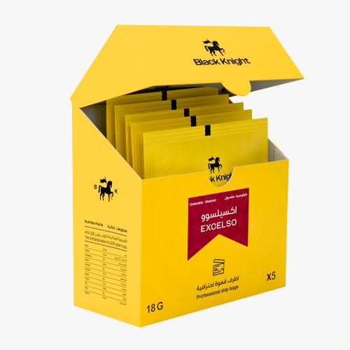 محمصة بلاك نايت - كولومبيا أكسليسوو مغسولة 5 أظرف...