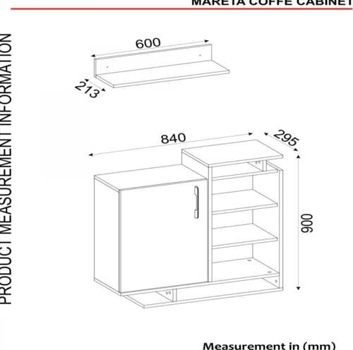 ركن قهوة Mareta ابيض بني