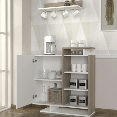 ركن قهوة Mareta ابيض رمادي