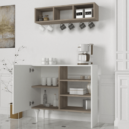 ركن قهوة Lavita ابيض رمادي