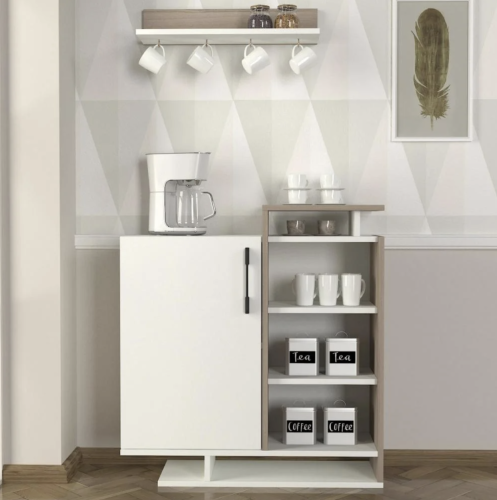 ركن قهوة Mareta ابيض رمادي