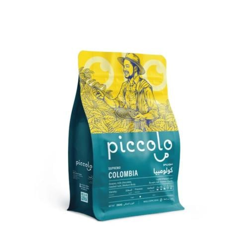 محمصة بيكولو - كولومبيا سوبريمو مغسولة 250 جرام