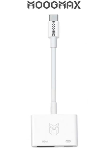 محول تايب سي/HDMI + منفذ تايب سي للشحن