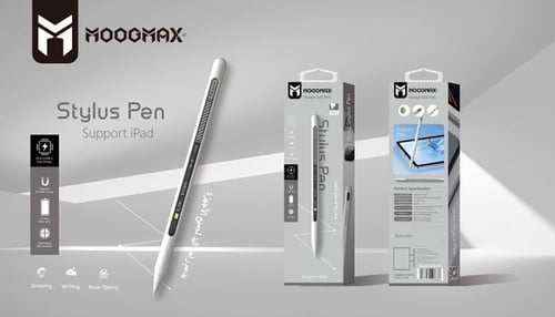 قلم ايباد مغناطيسي يدعم الشحن اللاسلكي وراحة اليد