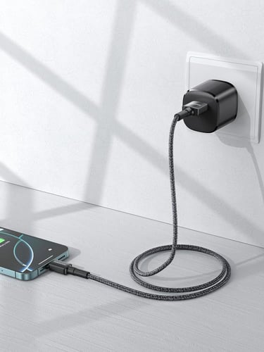 كيبل شحن سريع ايفون/يو اس بي اصلي ومعتمد