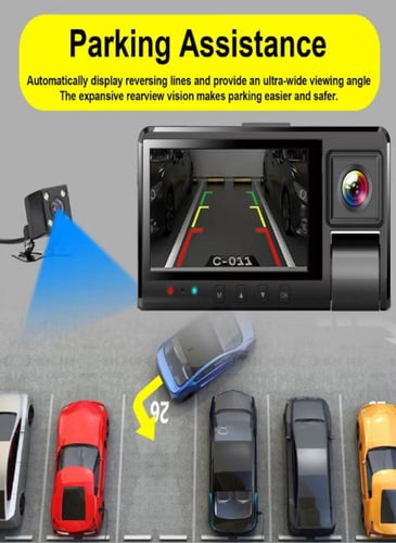 داش كام 4k ثلاث كاميرات + صوت