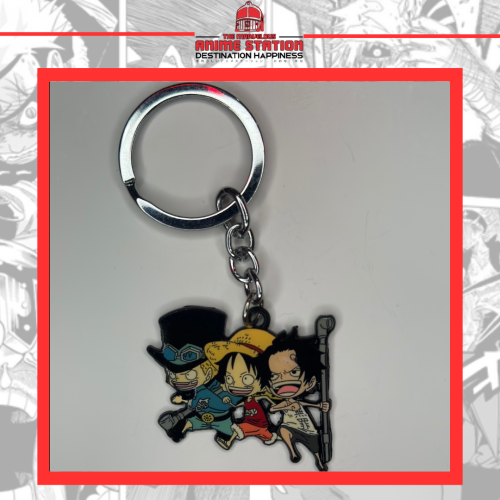 ميدالية لوفي و ايس و سابو - keychain Luffy & Ace &...