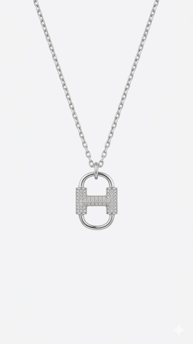 قلادة HERMES فضي