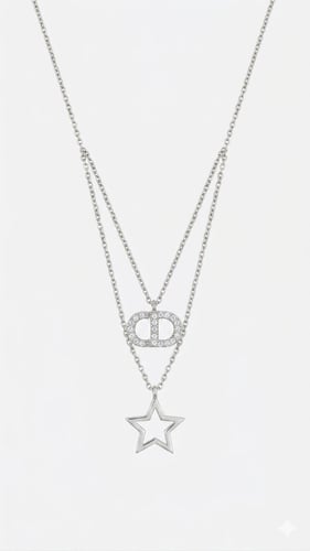 قلادة DIOR فضي