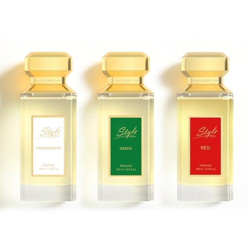 مجموعة ستايل I (احمر-اخضر-فضي)عطور بخاخ 3*100مل