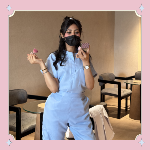 “Sprout Scrub set “BABY BLUE