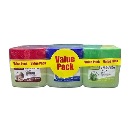 كريم بتروليوم جيلي نقي 100% مشكل من كوزمو -6×50 مل