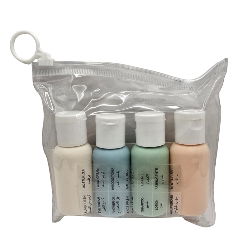 طقم علب فارغة للسفر والرحلات من لافمي بيوتي مع است...