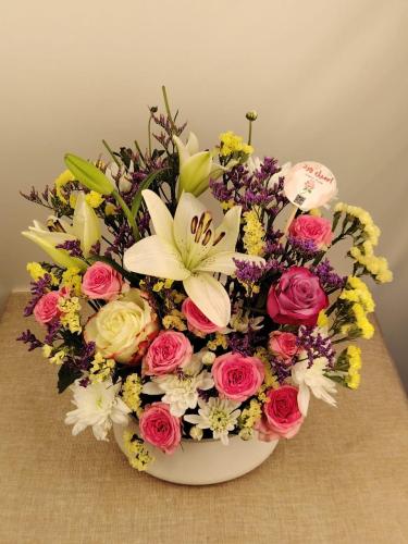 Natural flower vase