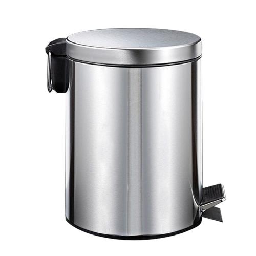 سلة مهملات FOSKA ستانلس ستيل ضغط بالقدم 12 لتر