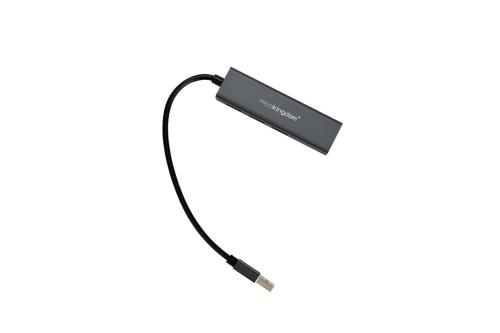 Microkingdom موزع 4 في 1 USB مع مع منفذ LAN
