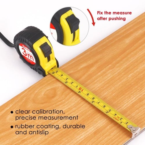 شريط قياس FOSKA عالي الجودة بطول 5 أمتار مع قفل