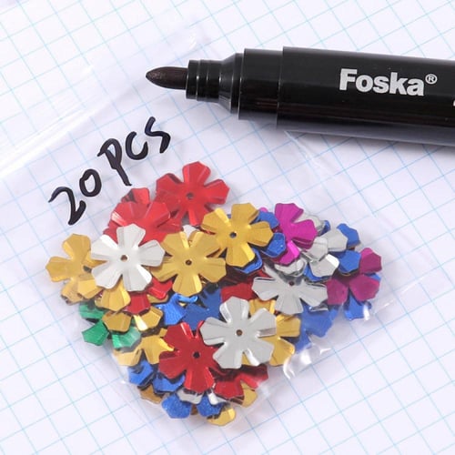 أقلام ماركر دائم برأس دائري بألوان متعددة FOSKA مق...