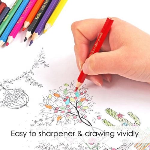 أقلام تلوين خشبية ملونة سداسية الشكل FOSKA بطول 3....