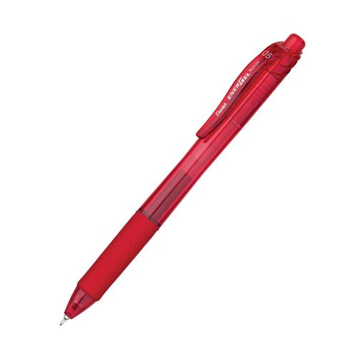 أقلام حبر جَل أحمر PENTEL Energel-X - سن 0.5 مم -...