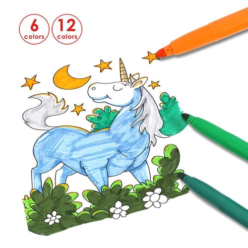 أقلام تلوين مائية كبيرة FOSKA - عدد 12