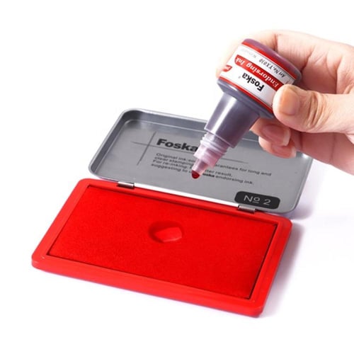 وسادة اختام FOSKA مقاس 12x8 سم - لون أسود