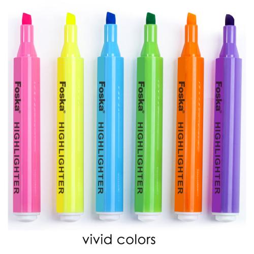 أقلام تحديد FOSKA برأس رفيع 0.4-1.0 ملم عدد 6