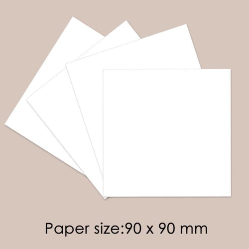 اوراق ملاحظات غير لاصقة أبيض FOSKA مع حافظة - عدد...