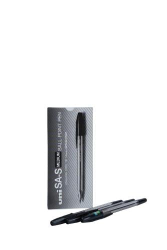 أقلام حبر جاف أسود Uni-Ball SA-S - سن 1.0 مم - عدد...