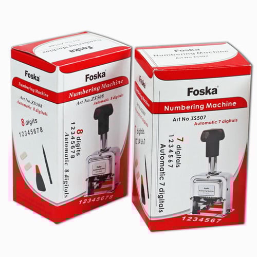 ختم ارقام 7 خانات 5 ملم FOSKA