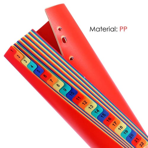 منظم مستندات A4 ملون FOSKA حجم 26 فاصلة