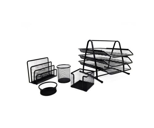 منظم مستندات معدني بطبقتين