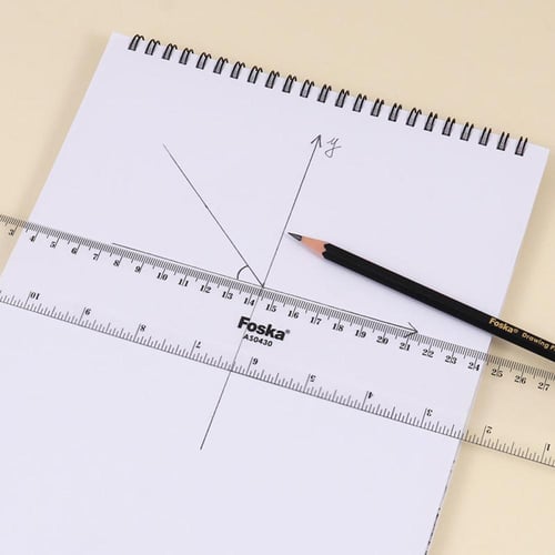 مسطرة بلاستيكية FOSKA مقاس 30x3 سم
