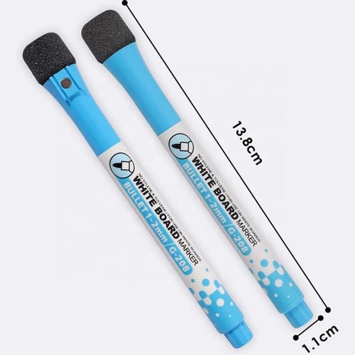 أقلام ماركر سبورة بألوان متنوعة مع ممحاة FOSKA مقا...