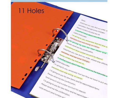 منظم مستندات ملون FOSKA A4 حجم 10 شرائح