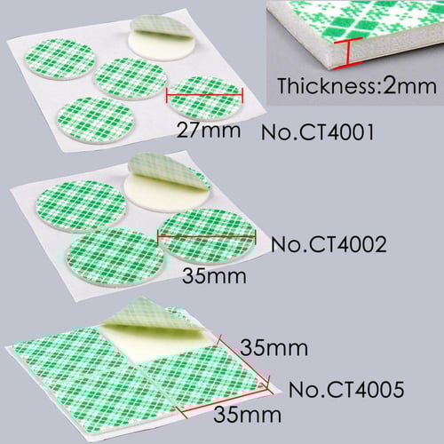 شريط تثبيت مزدوج الجوانب FOSKA بقطر 35 ملم 16 قطعة