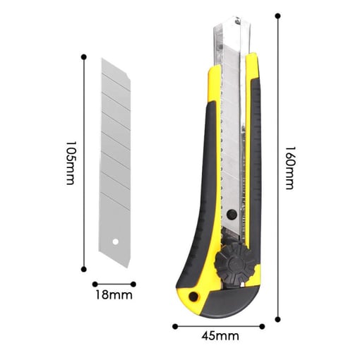 مشرط كبير FOSKA بألوان متنوعة - مقاس 18 ملم