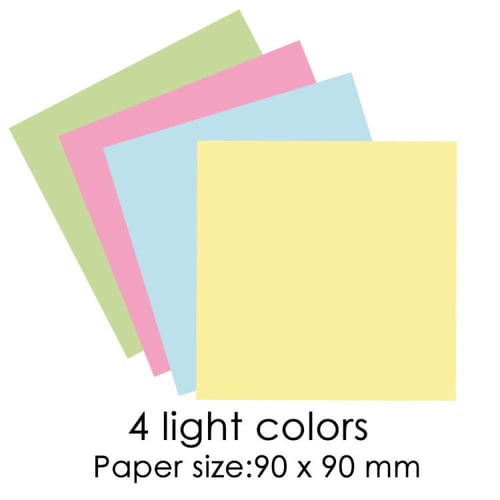 اوراق ملاحظات غير لاصقة ملونة FOSKA - عدد 750 شريح...