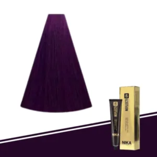 Nika natural brown hair dye purple medium 4.2/4V/1...