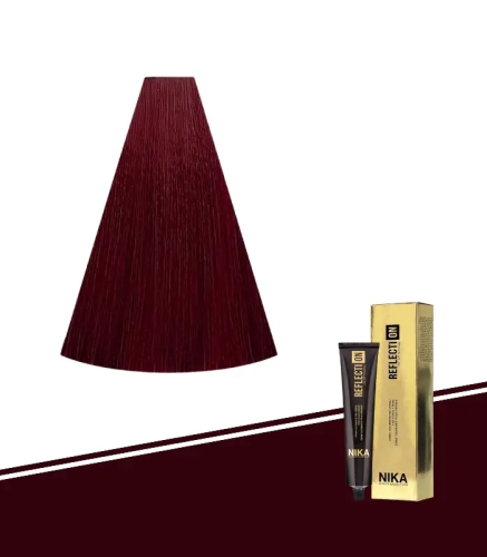 Nika natural brown hair dye light red 5.66/5RR