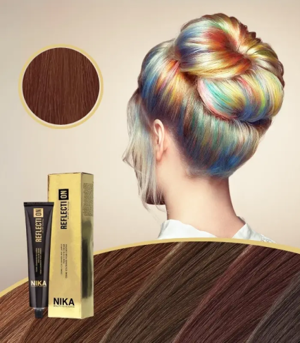 Nika natural blonde hair dye medium brown 7.71/7BA